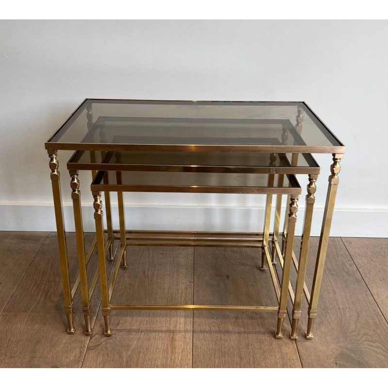 Tables Gigognes Laiton Néo-classique, Maison Ramsay, vers 1935