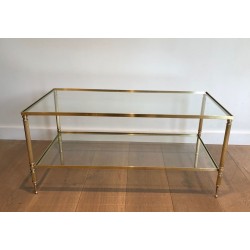Table Basse en Laiton dans le Goût de la Maison Jansen