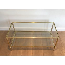 Table Basse en Laiton dans le Goût de la Maison Jansen