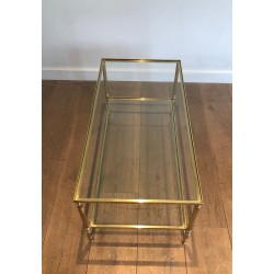 Table Basse en Laiton dans le Goût de la Maison Jansen