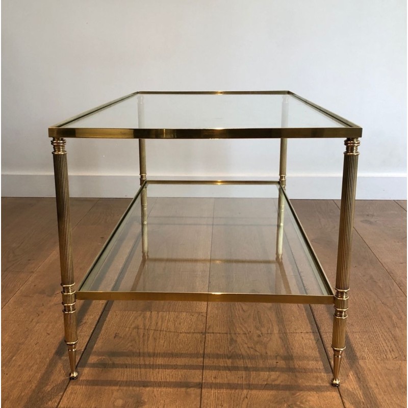 Table Basse en Laiton dans le Goût de la Maison Jansen