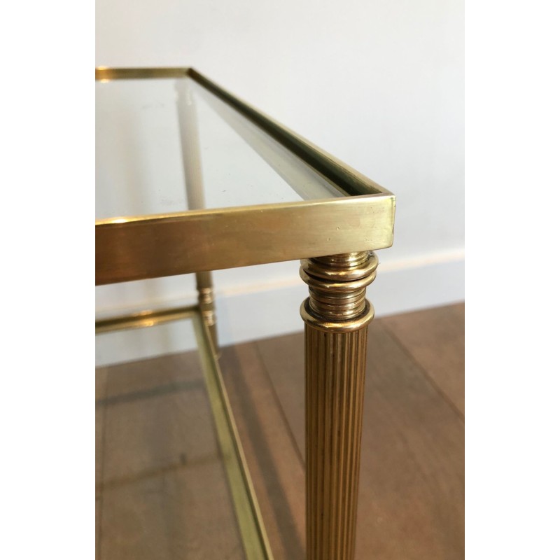 Table Basse en Laiton dans le Goût de la Maison Jansen