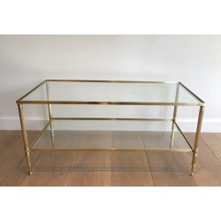 Table Basse en Laiton dans le Goût de la Maison Jansen