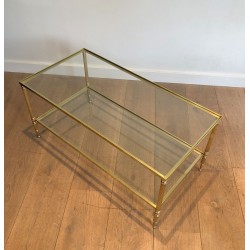 Table Basse en Laiton dans le Goût de la Maison Jansen
