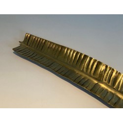 Long Brass Vide-Poche in the Shape of a Feather