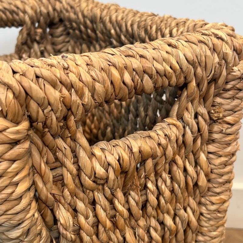 Handwoven Natural Rope Wastepaper Basket