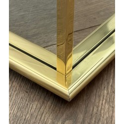 Square Mirrored Jardinière with Gilt Metal Moulded Frame