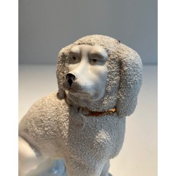 Paire de Chiens Cavalier King Charles Spaniel en Porcelaine de Staffordshire