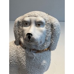 Pair of Staffordshire Porcelain Cavalier King Charles Spaniel Dogs Figures