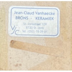 Terracotta Relief Sculpture Signed Jean-Claude Vanhaecke, Belgian Ceramist