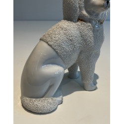 Pair of Staffordshire Porcelain Cavalier King Charles Spaniel Dogs Figures