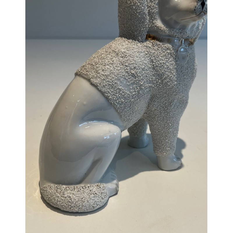 Paire de Chiens Cavalier King Charles Spaniel en Porcelaine de Staffordshire