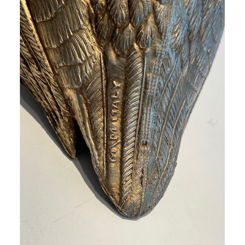 Silvered Metal Duck-Form Ice Bucket by Mauro Manetti, Italian Work, circa 1970