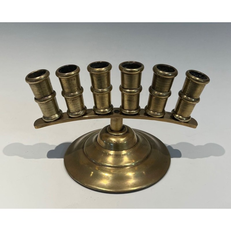 French Belle Époque Bronze Cane Holder with Radiating Tubes, circa 1900