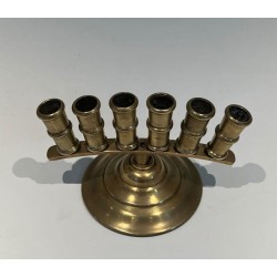 French Belle Époque Bronze Cane Holder with Radiating Tubes, circa 1900