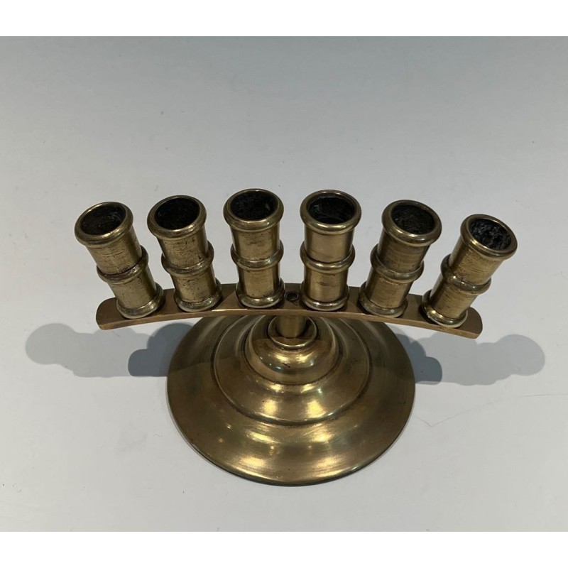 French Belle Époque Bronze Cane Holder with Radiating Tubes, circa 1900