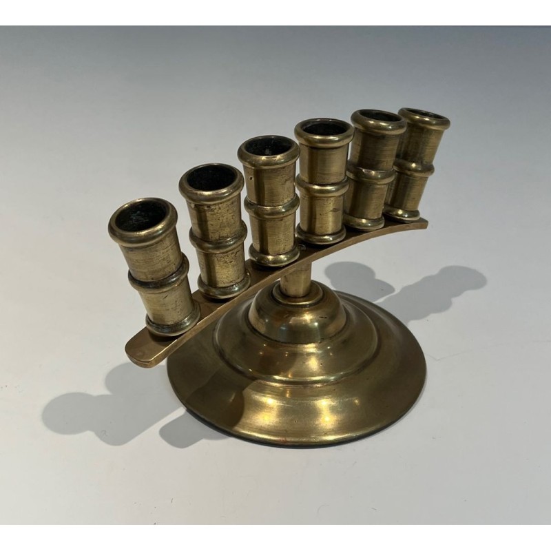 French Belle Époque Bronze Cane Holder with Radiating Tubes, circa 1900