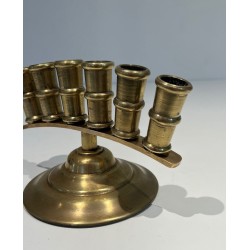 French Belle Époque Bronze Cane Holder with Radiating Tubes, circa 1900