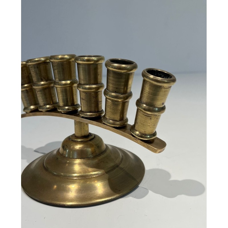 French Belle Époque Bronze Cane Holder with Radiating Tubes, circa 1900