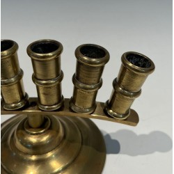 French Belle Époque Bronze Cane Holder with Radiating Tubes, circa 1900