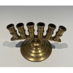 French Belle Époque Bronze Cane Holder with Radiating Tubes, circa 1900
