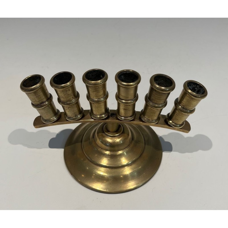 French Belle Époque Bronze Cane Holder with Radiating Tubes, circa 1900
