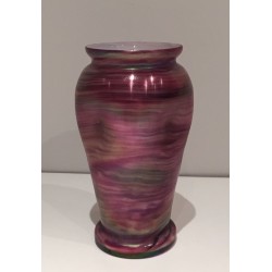 Multicolour Iridescent Art Glass Vase in the Style of Loetz, Austrian circa 1970