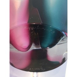 Vase “Coquille” en Verre Multicouche par Paul Kedelv pour Flygsfors, 1956
