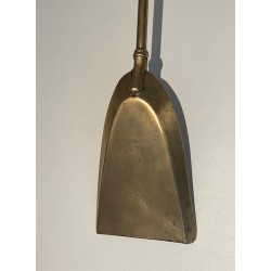 Nécessaire de Cheminée en Laiton à Tête de Canard dans le Goût de Maison Jansen, vers 1970