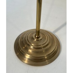 Nécessaire de Feu de Style Néoclassique en Laiton à Finiales en Pomme de Pin Sphérique, Goût Baguès