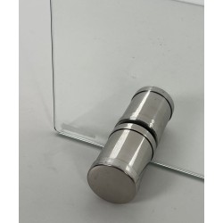 Pare-Feu Moderniste en Verre et Chrome à Découpage Circulaire