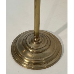 Nécessaire de Feu en Laiton Néoclassique aux Pommes de Pin, Goût de la Maison Baguès