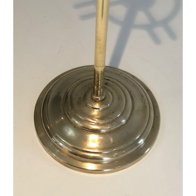 Neoclassical Brass Fireplace Companion Set with Pine Cone Finials, Baguès Style